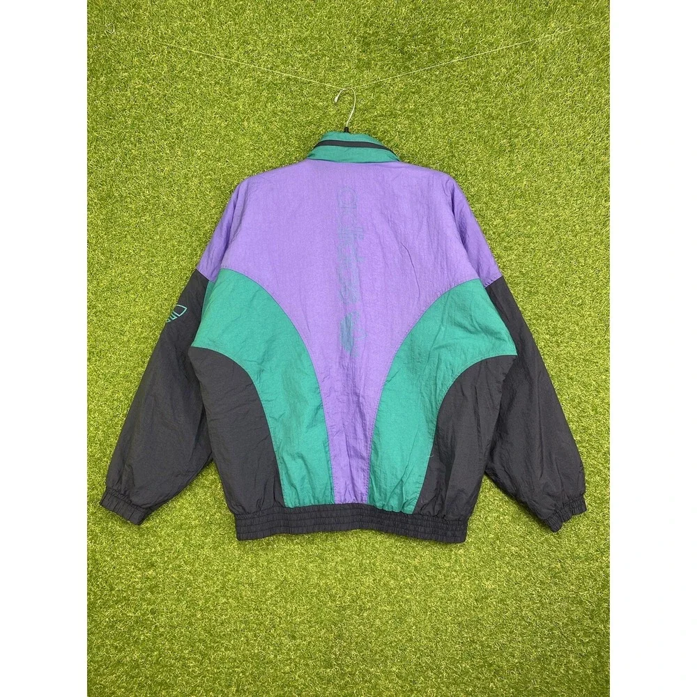 Adidas Track Jacket Mens Medium Ski Snowboard Windbreaker Tri Colorblock y2k